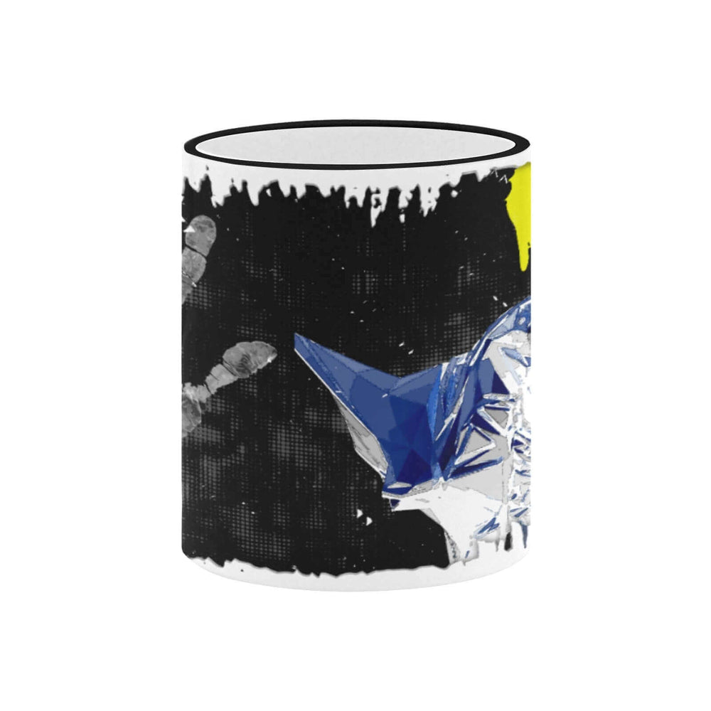 Mug Modèle 22 Tasse de couleur de bord noir (11 oz)