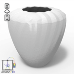 Fichier STL déco jardin à télécharger, Vase imprimante 3D